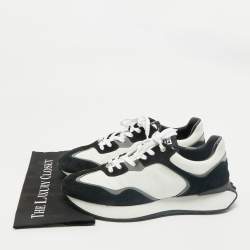 Givenchy White/Black Nylon and Suede GIV Runner Sneakers Size 45