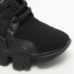 Givenchy Black Leather and Mesh Jaw Low Top Sneakers Size 44