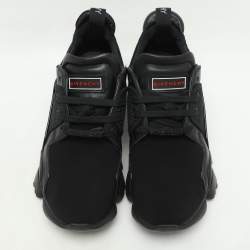 Givenchy Black Leather and Mesh Jaw Low Top Sneakers Size 44