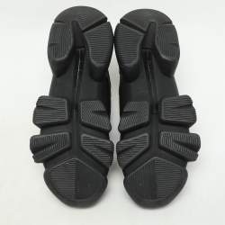 Givenchy Black Leather and Mesh Jaw Low Top Sneakers Size 44