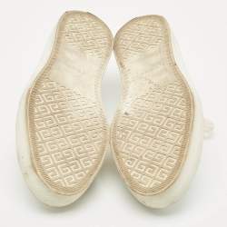 Pre Owned Givenchy White Leather Lace Up Sneakers Size 40