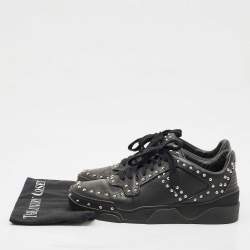 Pre Owned Givenchy Black Studded Leather Tyson High Top Sneakers Size 43