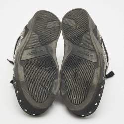 Pre Owned Givenchy Black Studded Leather Tyson High Top Sneakers Size 43