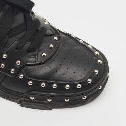 Pre Owned Givenchy Black Studded Leather Tyson High Top Sneakers Size 43