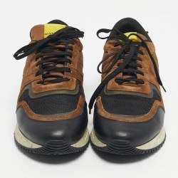 Pre Owned Givenchy Multicolor Mesh And Leather Active Runner Sneakers Size 42