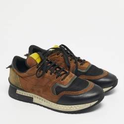 Pre Owned Givenchy Multicolor Mesh And Leather Active Runner Sneakers Size 42