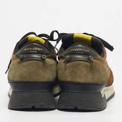 Pre Owned Givenchy Multicolor Mesh And Leather Active Runner Sneakers Size 42