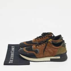 Pre Owned Givenchy Multicolor Mesh And Leather Active Runner Sneakers Size 42