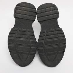 Pre Owned Givenchy Black Perforated Leather Spectre Zip Low-Top Sneakers Size 40