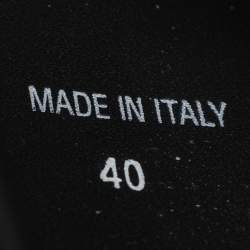 Pre Owned Givenchy Black Perforated Leather Spectre Zip Low-Top Sneakers Size 40