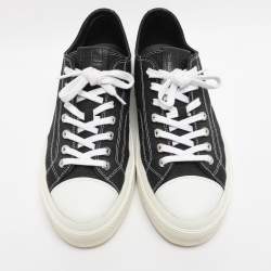 Pre Owned Givenchy Black Canvas City Low Top Sneakers Size 44