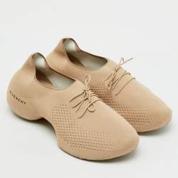 Pre Owned Givenchy Beige Knit Fabric TK-360 Lace Up Sneakers Size 42