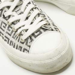 Pre Owned Givenchy White Canvas City Low Top Sneakers Size 42