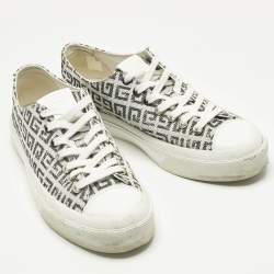 Pre Owned Givenchy White Canvas City Low Top Sneakers Size 42