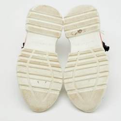 Pre Owned Givenchy White Perforated Leather Spectre Runner Sneakers Size 39