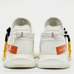 Pre Owned Givenchy White Perforated Leather Spectre Runner Sneakers Size 39
