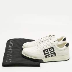 Pre Owned Givenchy White Leather G4 Lace Up Sneakers Size 44