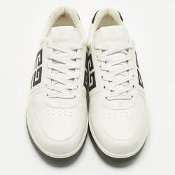 Pre Owned Givenchy White Leather G4 Lace Up Sneakers Size 44