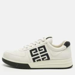 Pre Owned Givenchy White Leather G4 Lace Up Sneakers Size 44