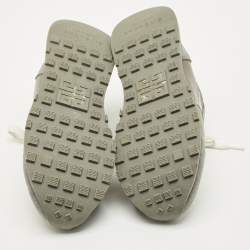 مملوكة مسبقًا Givenchy Trainer Size 43 Grey Nylon and Suede Lace Up Sneakers