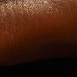 Pre Owned حذاء ديربي جيفنشي جلد أسود رباط علوي مقاس 46