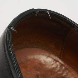 Pre Owned حذاء ديربي جيفنشي جلد أسود رباط علوي مقاس 46