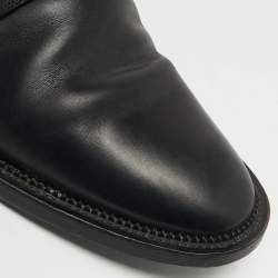 Pre Owned حذاء ديربي جيفنشي جلد أسود رباط علوي مقاس 46