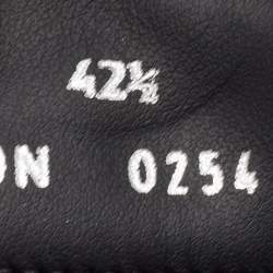 مملوكة مسبقًا حذاء رياضي جيفنشي G4 جلد أسود بارز الشعار بعنق منخفض مقاس 42.5