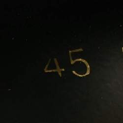 Pre Owned Givenchy Size 45 Black Leather Logo Flat Sandals