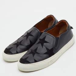 Pre Owned Givenchy Tonal Star Size 41 Suede Leather Street Skate Slip On Sneakers