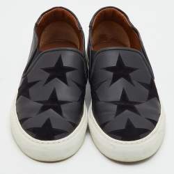 Pre Owned Givenchy Tonal Star Size 41 Suede Leather Street Skate Slip On Sneakers