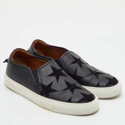 Pre Owned Givenchy Tonal Star Size 41 Suede Leather Street Skate Slip On Sneakers