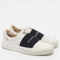 Pre Owned Givenchy Urban Street Size 41 White Leather Slip On Sneakers