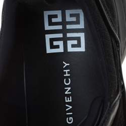 Givenchy Black Nylon, Mesh and Leather Jaw High Top Sneakers Size 42