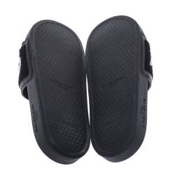 Givenchy Black Fabric Slides Sandal Size 41