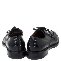 Givenchy Black Leather Nino Studded Lace Up Derby Size 41