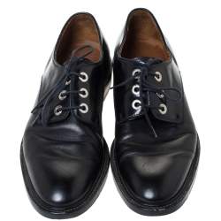 Givenchy Black Leather Nino Studded Lace Up Derby Size 41