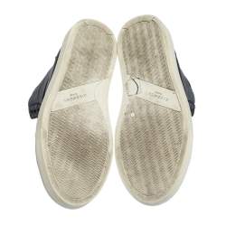 Pre Owned حذاء رياضي جيفنشي سليب أون تفصايل عقدة أوربان ستريت جلد أسود مقاس 40