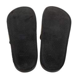 Givenchy Black Rubber Logo Slides Size 44