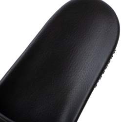 Givenchy Black Rubber Logo Pool Slides Size 44