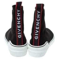 Givenchy Black Knitted Fabric George V Mid Sock Sneakers Size 45