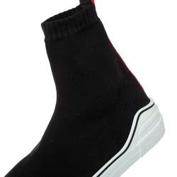 Givenchy Black Knitted Fabric George V Mid Sock Sneakers Size 45