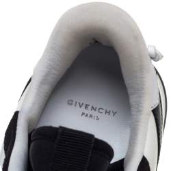 Givenchy Black/White Suede And Neoprene Paneled Sneakers Size 40