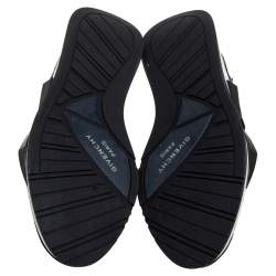 Givenchy Black/White Suede And Neoprene Paneled Sneakers Size 40