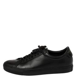 Givenchy Black Leather Urban Street Knots Sneakers Size 44 
