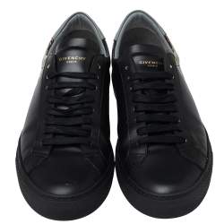 Givenchy Black Leather Leo Sneakers Size 42