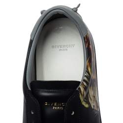 Givenchy Black Leather Leo Sneakers Size 42