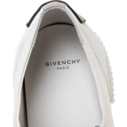 Givenchy White Logo Print Coated Canvas And Rubber Tennis Light Low Top Sneakers Size 44