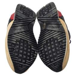 Givenchy Beige/Black Suede Mesh And Wool Active Runner Sneakers Size 43