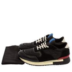 Givenchy Black Mesh And Leather Active Runner Sneakers Size 43